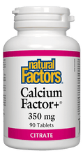 Load image into Gallery viewer, Natural Factors Calcium Factor+ 350mg 90 Tablets
