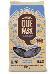 Que Pasa Organic Blue Tortilla Chips 350g