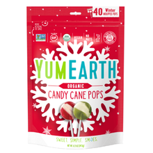 Load image into Gallery viewer, Yum Earth Organic Candy Cane Pops 40 Pack
