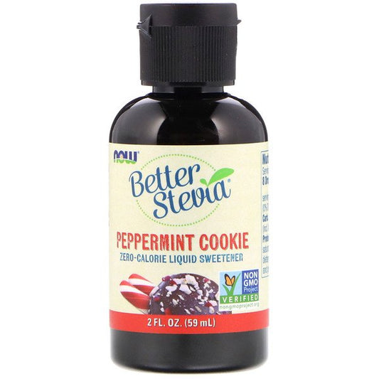 NOW Stevia Chocolate Peppermint Cookie Drops 60ml