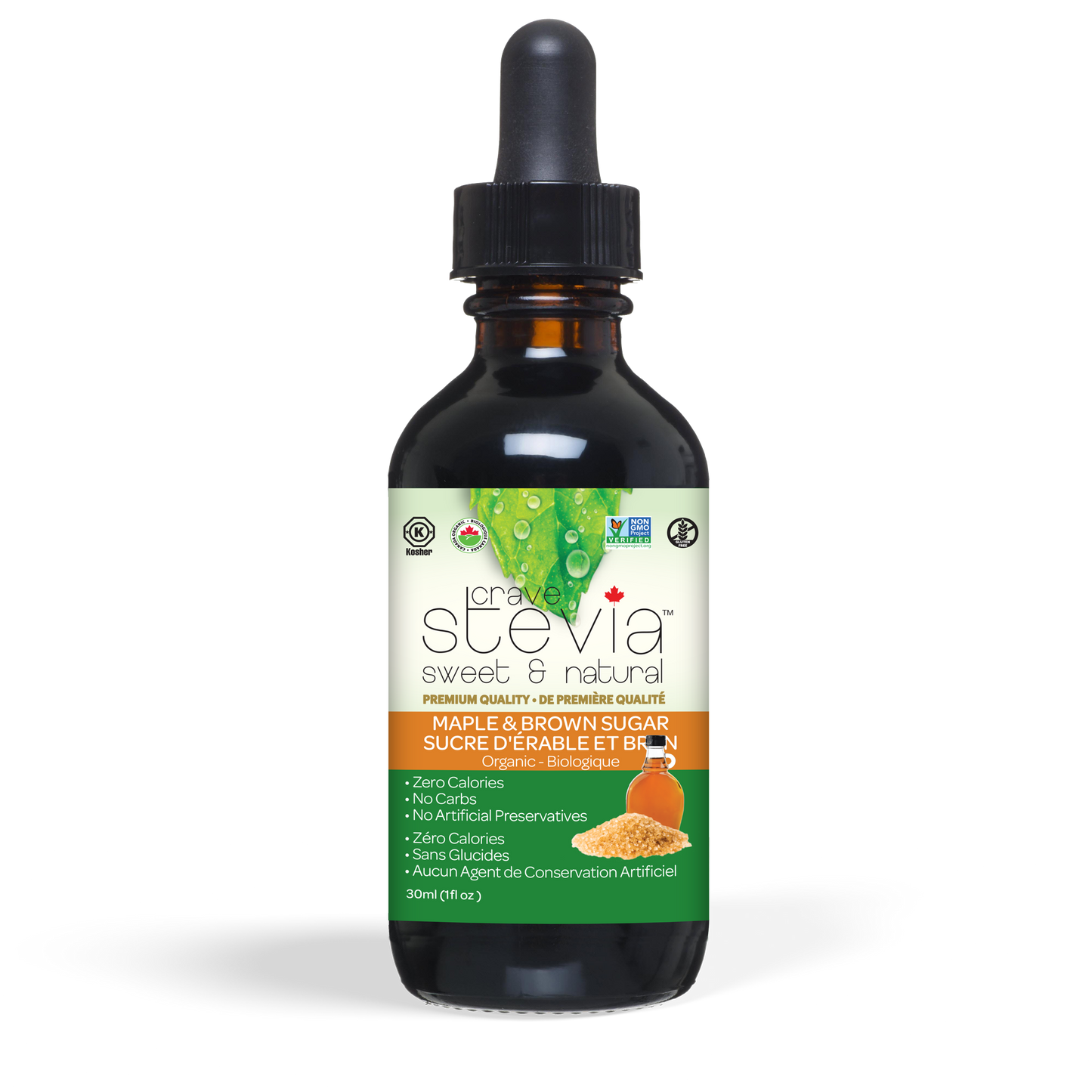 Crave Stevia Maple and Brown Sugar Liquid Drops 30ml