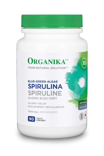 Organika Spirulina 1000mg 90 Vegetable Capsules