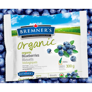 Bremner's Organic Frozen Blueberries 300g