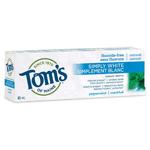 Tom's of Maine Simply White Fluoride-Free Plus Toothpaste 85ml